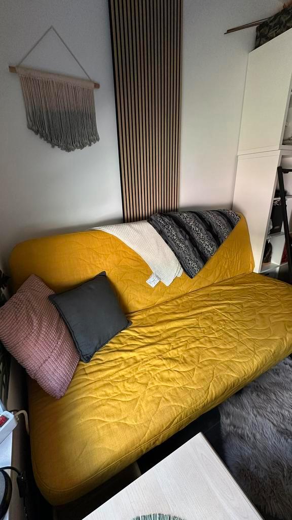 Slaapbank/ zetelbed Nyhamn van Ikea, Huis en Inrichting, Slaapkamer | Slaapbanken, Zo goed als nieuw, Ophalen