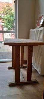 Vintage eiken cafétafel, Ophalen, Gebruikt, Vintage, Rechthoekig