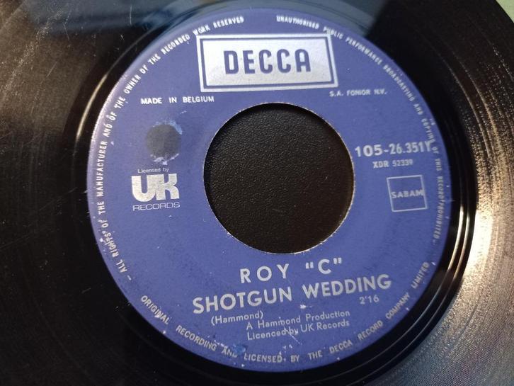 Roy 'C' ‎– Shotgun Wedding / I'm Gonna Make It '7, Cd's en Dvd's, Vinyl Singles, Gebruikt, Single, R&B en Soul, 7 inch, Ophalen of Verzenden