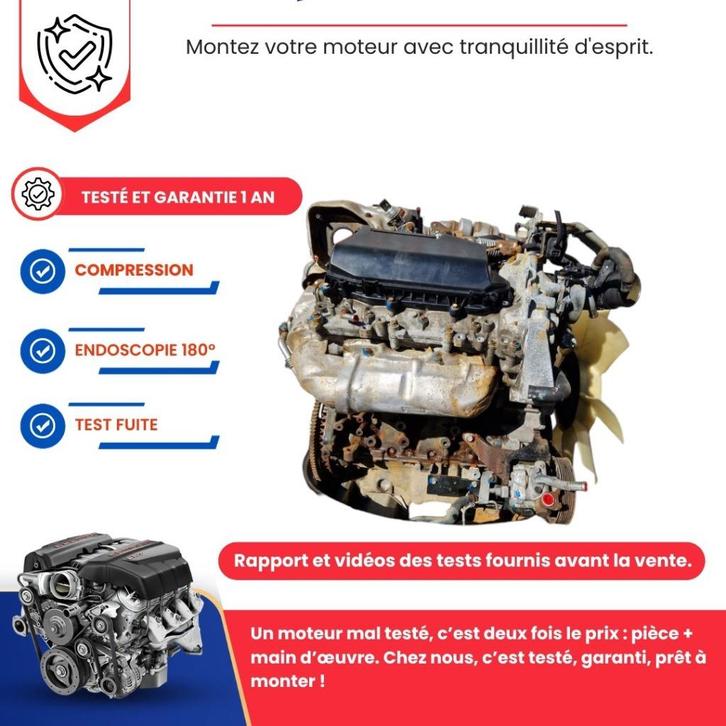 Complete motor Nissan Navara/Pathfinder 3.0 v6 dci 231cv, Auto-onderdelen, Motor en Toebehoren, Nissan, Nieuw, Ophalen of Verzenden