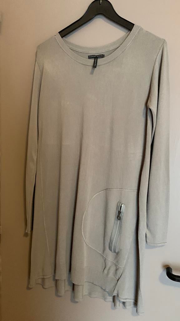 Robe beige /kaki marque Zara, Taille 42/44 (L), Comme neuf, Sous le genou, Zara