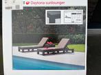 Loungebank/zonnebed, Tuin en Terras, Tuinsets en Loungesets, 6 zitplaatsen, Kunststof, Gebruikt, Bank