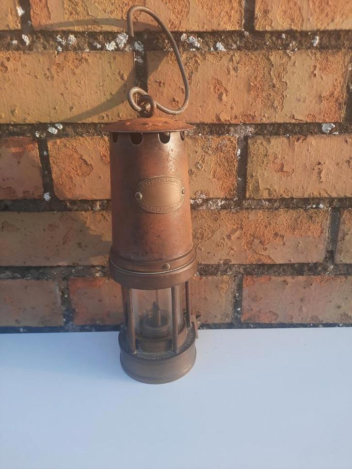 Oude mijnwerkerslamp, Antiek en Kunst, Antiek | Brons en Koper, Koper, Ophalen