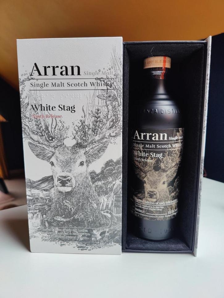 Arran - White Stag Ninth release - 1/950 flessen wereldwijd, Verzamelen, Wijnen, Nieuw, Overige typen, Overige gebieden, Vol, Ophalen of Verzenden