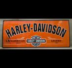 harley davidson emaille reclamebord, Ophalen of Verzenden, Zo goed als nieuw, Reclamebord