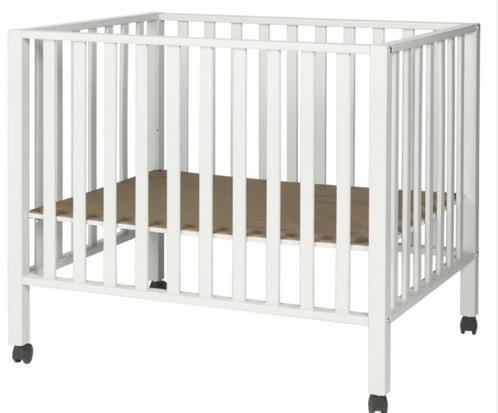 Wit park AMY op wielen van Pericles, Kinderen en Baby's, Babyparken, Gebruikt, Rechthoekig, In hoogte verstelbaar, Wieltjes, Ophalen