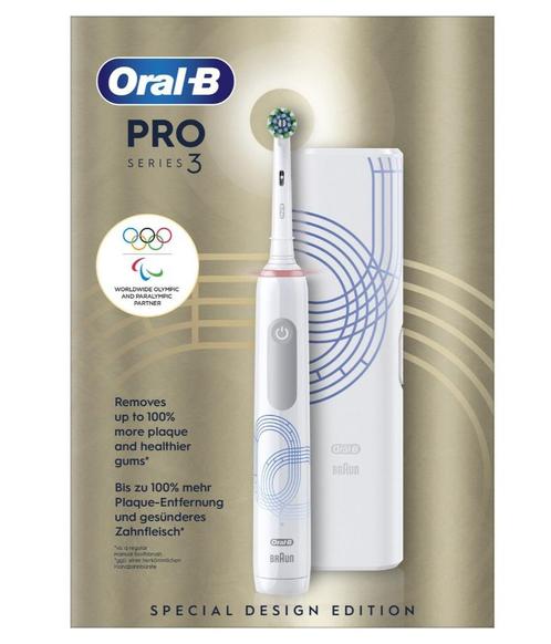 Oral-b Braun Pro3 Edition jeux Olympiques 2024, Bijoux, Sacs & Beauté, Beauté | Soins de la bouche, Neuf, Brosse à dents, Enlèvement ou Envoi