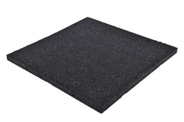 Zwarte Rubber Terras / Tuin Tegels 50 x 50 x 2.5cm, Enlèvement ou Envoi, Neuf, Caoutchouc, Tuiles de terrasse