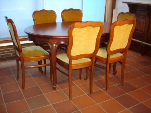 Kerselaar tafel met 6 stoelen, Antiek en Kunst, Antiek | Meubels | Tafels, Ophalen