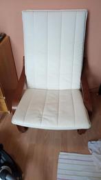 Fauteuil ikea avec 2 coussins un blanc et un noir, Enlèvement, Comme neuf