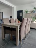 Eetkamer volledige set, Huis en Inrichting, Ophalen, Zo goed als nieuw, Modern, 4 tot 6 stoelen