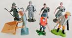 Figurines de la ferme "vintage" + 1 chasseur Britains 1/32, Ophalen of Verzenden, Gebruikt, Mens