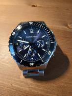 Polshorloge Calvin Klein, Handtassen en Accessoires, Horloges | Heren, Staal, Polshorloge, Zo goed als nieuw, Ophalen