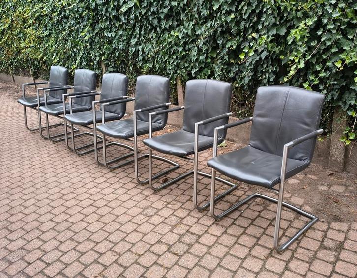 Prachtige Design Stoelen Henders En Hazel Lederen Bekleding, Zakelijke goederen, Horeca | Meubilair en Inrichting, Ophalen