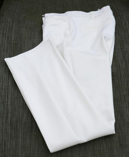 Zeer chique gebroken witte broek Madeleine T40, Kleding | Dames, Broeken en Pantalons, Zo goed als nieuw, Maat 38/40 (M), Wit