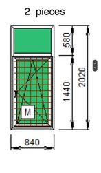 Fenêtre pvc neuf, Bricolage & Construction, Vitres, Châssis & Fenêtres, Enlèvement ou Envoi, Neuf