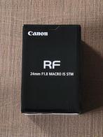 Nouvel objectif Canon RF 24 mm f/1.8 Macro IS STM avec garan, TV, Hi-fi & Vidéo, Enlèvement ou Envoi