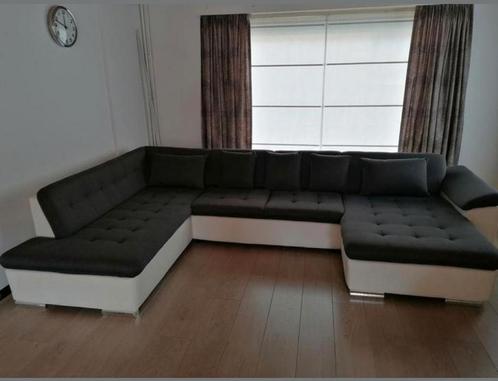 Hoekzetel, Huis en Inrichting, Zetels | Complete zithoeken, Zo goed als nieuw, Leer, Stof, Ophalen