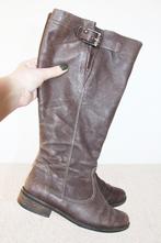 Mooie Bruin Leren Gabor Laarzen -s11 (Maat 5/38) € 45,-, Kleding | Dames, Schoenen, Hoge laarzen, Bruin, Verzenden, Gabor