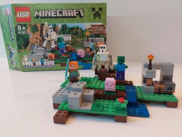 lego minecraft 21123 de ijzergolem beschikbaar voor biedingen