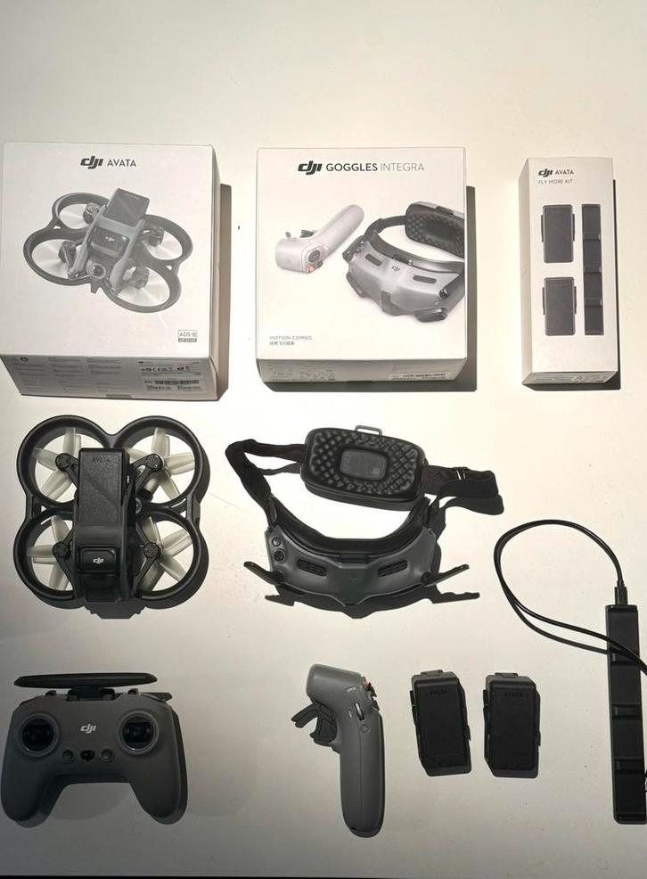 DJI Avata Fly More Combo + Remote Controller + Tas, TV, Hi-fi & Vidéo, Drones, Comme neuf, Drone avec caméra, Qualité supérieure