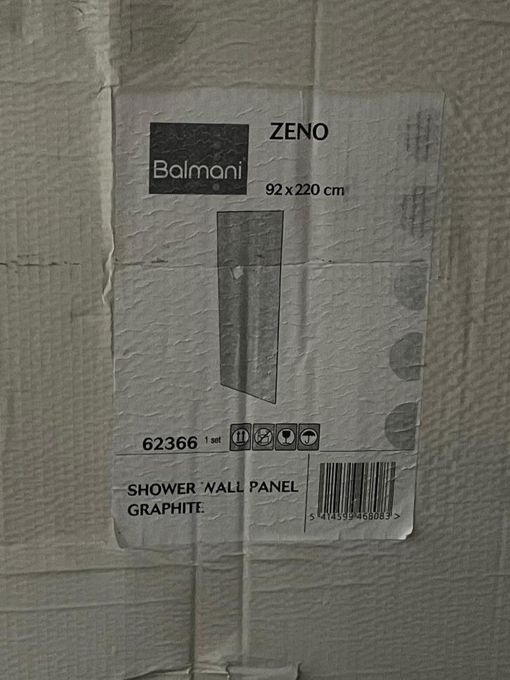 NIEUW - Douchewand Balmani Zeno, Doe-het-zelf en Bouw, Sanitair, Nieuw, Douche, Steen, Ophalen
