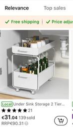 Étagère de rangement sous evier, Maison & Meubles, Enlèvement, Comme neuf