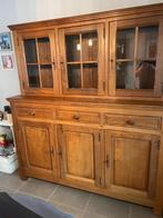 Massief eiken eetplaats, Huis en Inrichting, Complete eetkamers, Ophalen, Zo goed als nieuw, Landelijk, 4 tot 6 stoelen