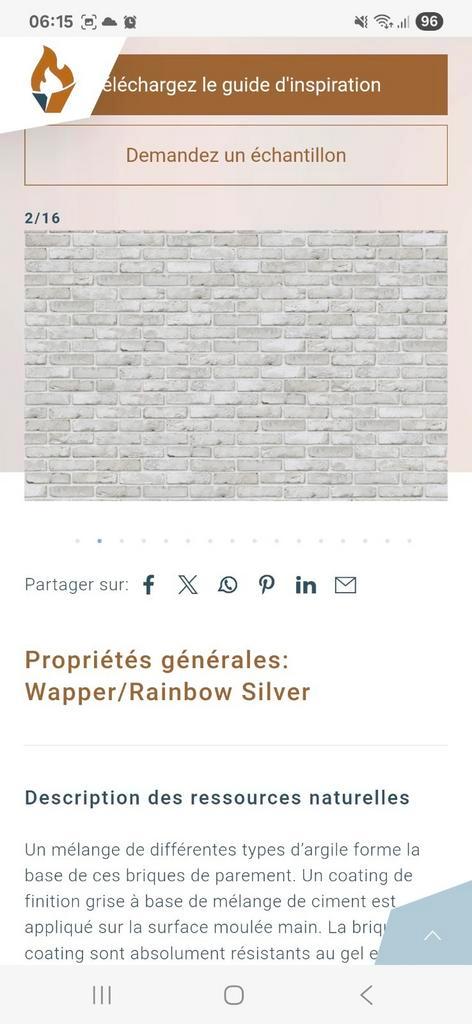 Vandersanden Morvan/Wapper Zilverstenen, Doe-het-zelf en Bouw, Metselstenen, Zo goed als nieuw, Bakstenen, Ophalen