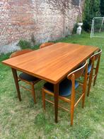 Vintage retro eettafel set, Ophalen, Zo goed als nieuw