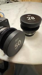 Leica R cine mod 28mm en 50mm ef mount, Audio, Tv en Foto, Foto | Lenzen en Objectieven, Ophalen of Verzenden, Gebruikt