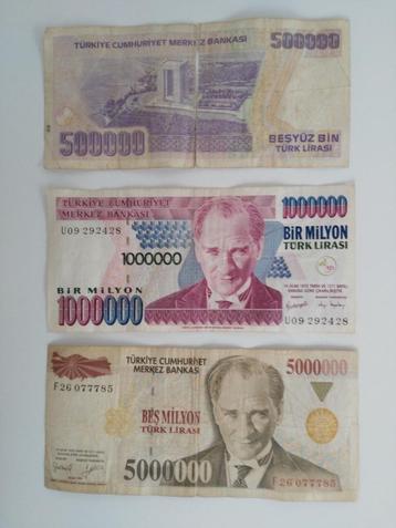 Turk Lirasi 1970 Turkije Bankbiljetten 