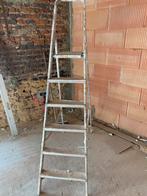 Aluminium trapladder met 6 treden, Doe-het-zelf en Bouw, Ladders en Trappen, Gebruikt