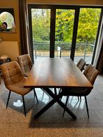 Tafel en 4 stoelen, Huis en Inrichting, Complete eetkamers, Ophalen, Zo goed als nieuw
