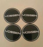 Lot de 4 autocollants/logos Vossen noirs 45 mm, Enlèvement ou Envoi