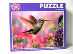 Puzzel met kolibrie - 1000 stuks, Hobby en Vrije tijd, Ophalen of Verzenden, 500 t/m 1500 stukjes, Legpuzzel, Zo goed als nieuw