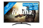 Ecran gaming  iiyama G-Master 43 pouces 4k - 0,4ms - 144hz, Informatique & Logiciels, Moniteurs, Comme neuf, Haut-parleurs intégrés