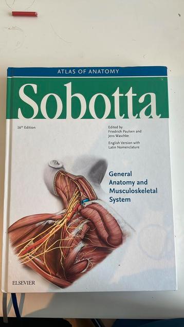 Sobotta general anatomy and musculoskeletal system beschikbaar voor biedingen