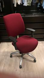 Drabert bureaustoel bordeaux stof, Ophalen, Zo goed als nieuw, Bureaustoel