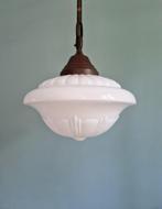 Art Deco-hanglamp in witte opaline, Philips, 1930, Ophalen of Verzenden