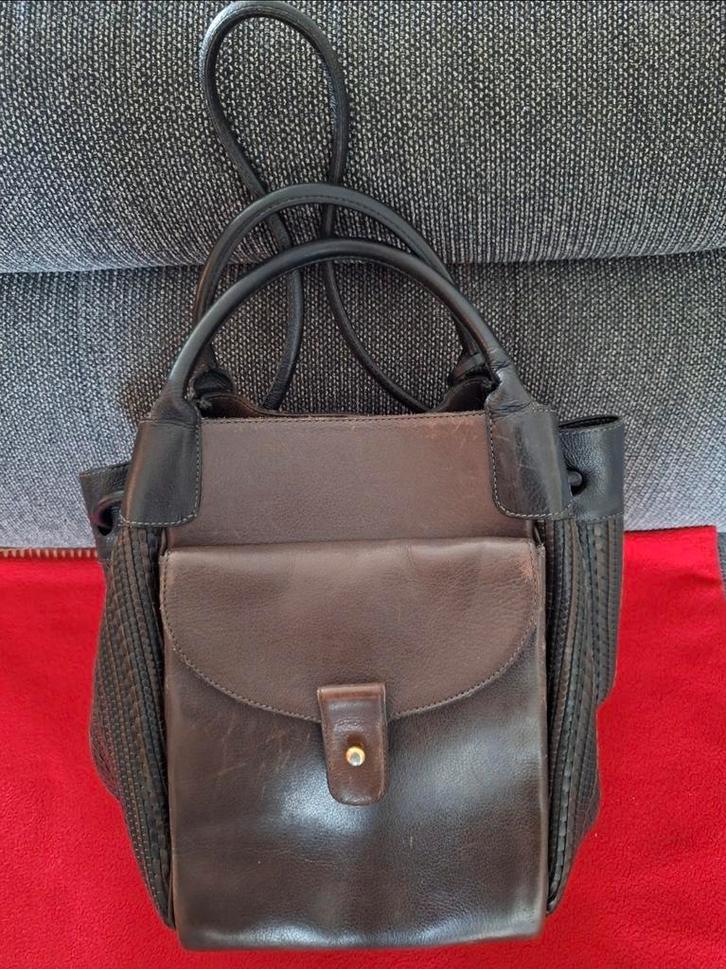 Delvaux modeltas „Faust” — Vintage — Glad en gevlochten leer, Handtassen en Accessoires, Tassen | Damestassen, Gebruikt, Ophalen of Verzenden