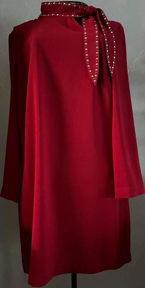Liu•Jo 42 (40) Stijlvolle warm wijnrode jurk, Kleding | Dames, Jurken, Zo goed als nieuw, Maat 42/44 (L), Overige kleuren, Boven de knie