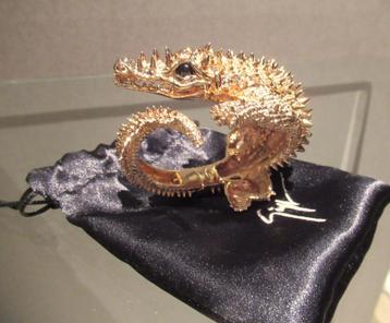 Nieuwe Giuseppe Zanotti vergulde krokodil armband