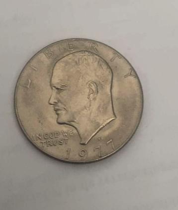1977 One Dollar Coin Liberty Eisenhower Circulated beschikbaar voor biedingen