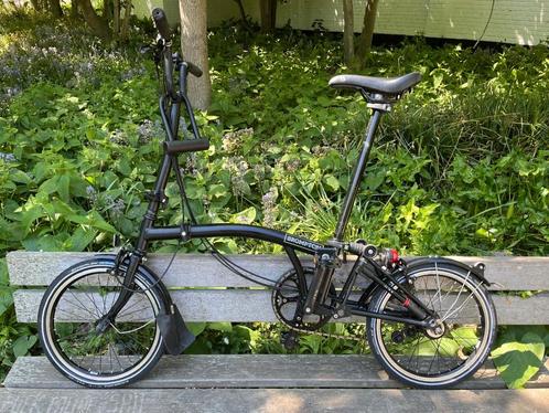 Zwarte Brompton H6L in zéér goede staat, Fietsen en Brommers, Fietsen | Vouwfietsen, Zo goed als nieuw, Brompton, 16 tot 18 inch