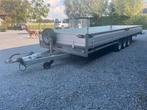 Hulco plateau aanhangwagen xxl 606x202 tridem, Auto diversen, Aanhangers en Bagagewagens, Ophalen, Zo goed als nieuw