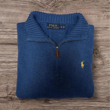 Polo Ralph Lauren 1/4 zipper blauw M beschikbaar voor biedingen