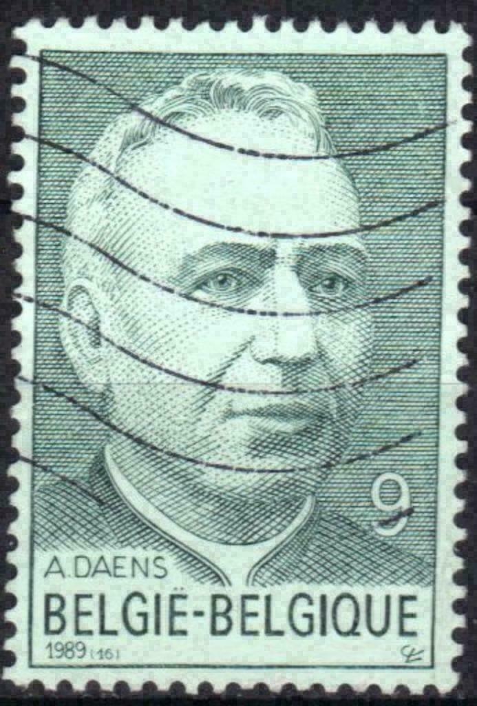 Belgie 1989 - Yvert 2347/OBP 2348 - Priester Daens (ST), Postzegels en Munten, Postzegels | Europa | België, Gestempeld, Gestempeld