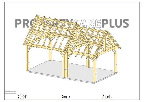 Overkapping 7x4m – compleet bouwpakket, Tuin en Terras, Overkappingen, Nieuw, Overige typen, Ophalen