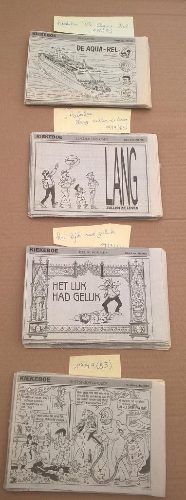 Kiekeboe krantenknipsels 19 verhalen, Boeken, Stripverhalen, Zo goed als nieuw, Meerdere stripboeken, Ophalen of Verzenden